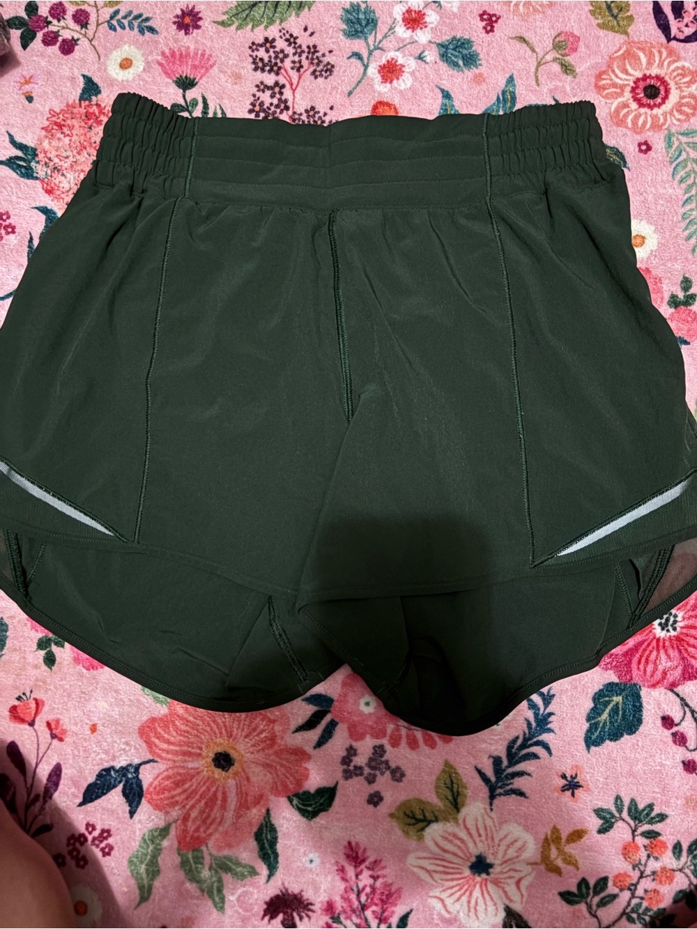 lululemon athletica Dark Green Athletic Running Shorts